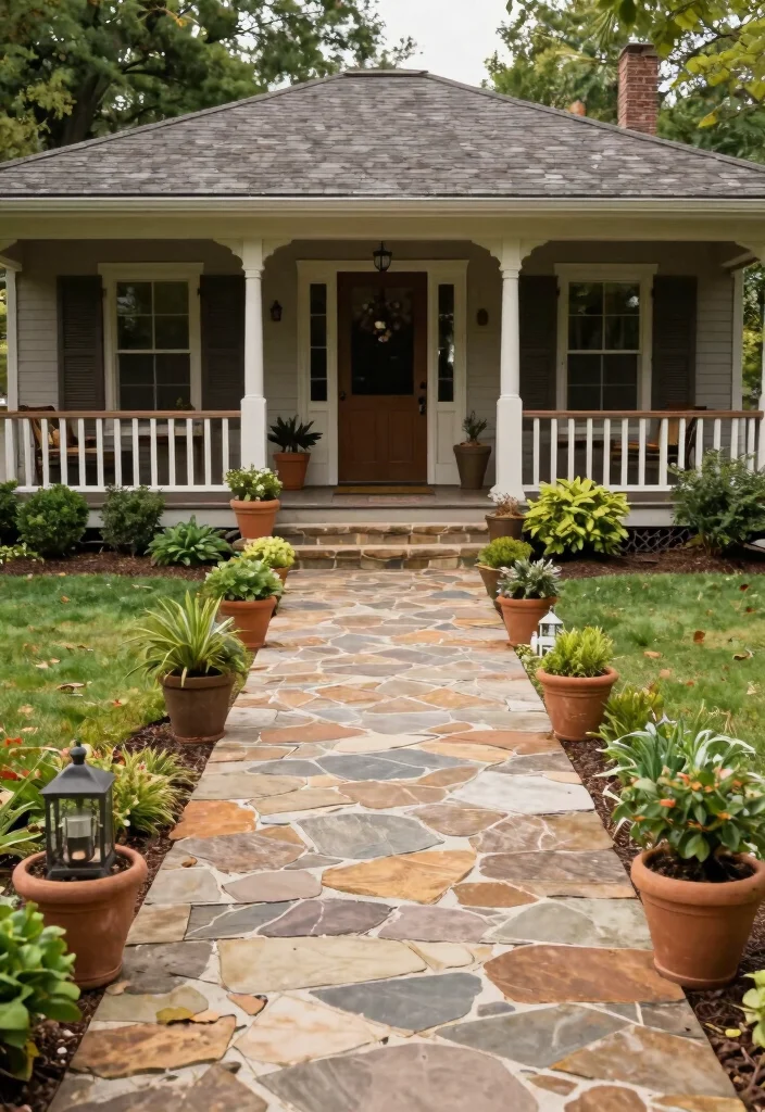 15 Valentine Front Porch Ideas That Don't Look Childish - 14. Natural Pathways 1