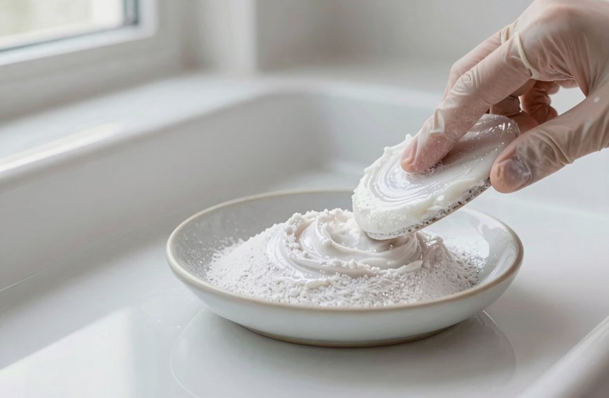 baking soda paste cleans stubborn grime
