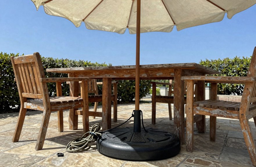 How to Keep Outdoor Furniture From Blowing Away 6 choosing the right base weight