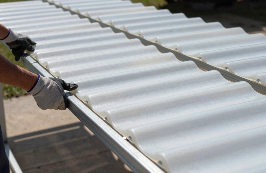 How to Cover a Pergola: 5 Materials & Installation Methods †’ Materials and Installation Methods for Covering Your Pergola 3 corrugated polycarbonate pergola shielding