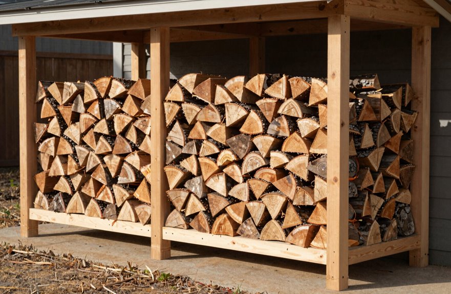 Build a Firewood Rack in 7 Simple Steps 2 dry level well ventilated base