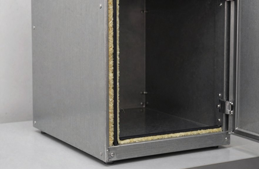 heat blocking layered insulating wall