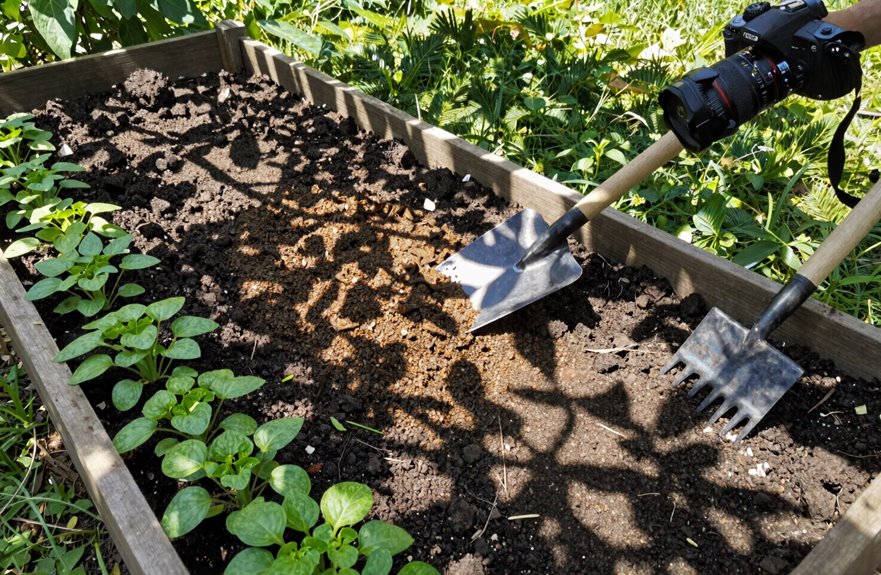 loosen mix compost rest
