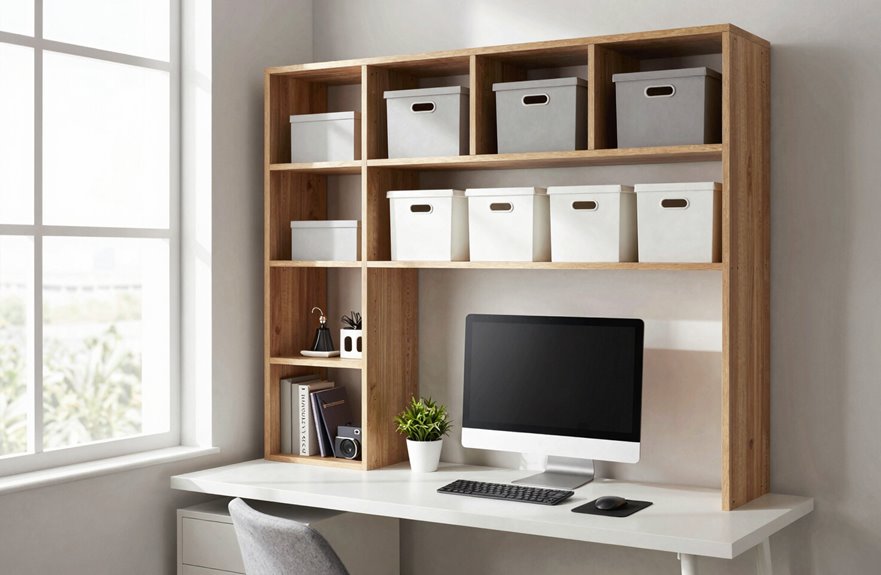 modular wall shelves maximize space