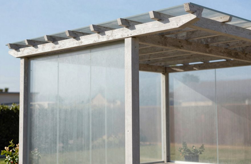 How to Cover a Pergola: 5 Materials & Installation Methods †’ Materials and Installation Methods for Covering Your Pergola 4 multiwall polycarbonate pergola insulation