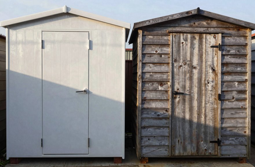 Plastic Shed Vs Wood Shed: What Are the 10 Key Differences? 2 plastic sheds low maintenance customizable affordable durable