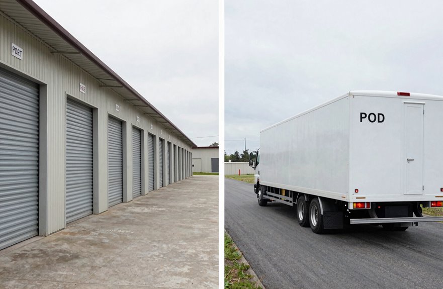 pods storage units timelines