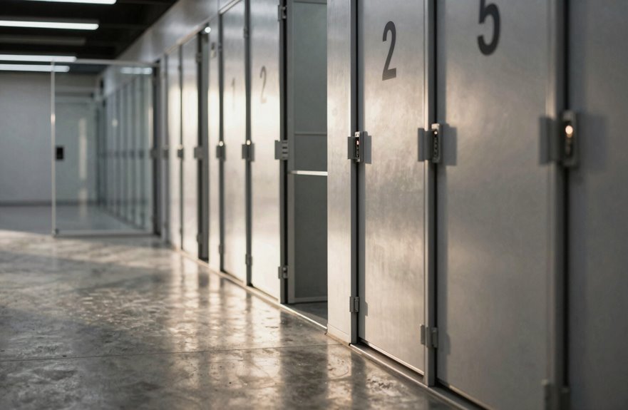 powered storage units incur extra monthly charges