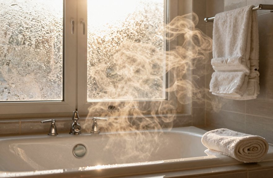 pre heating tub with hot water