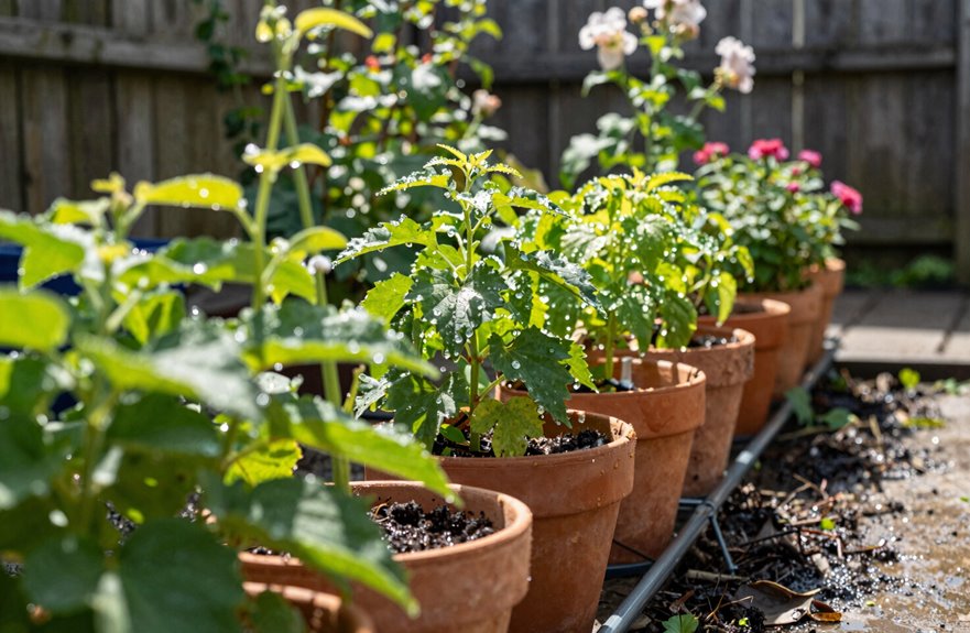 rain gauge guides weekly watering depths