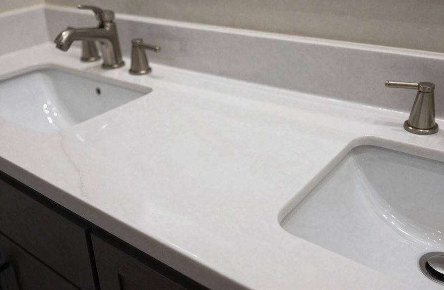 10 Steps to Upgrade Your Bathroom Vanity 5 refresh countertop with paint or epoxy