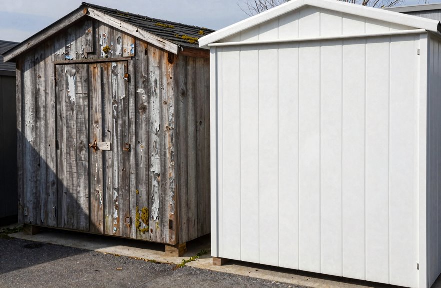 7 Key Differences Between Resin and Wood Storage Sheds 4 regular upkeep foundation trade off