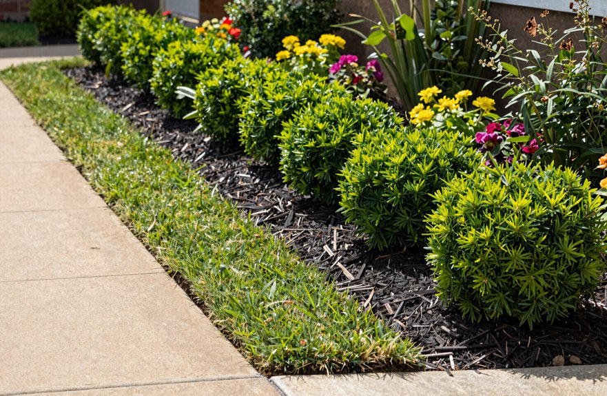 6 Quick Ways to Make Your Front Yard Look Better 5 sharpen edges mulch define borders