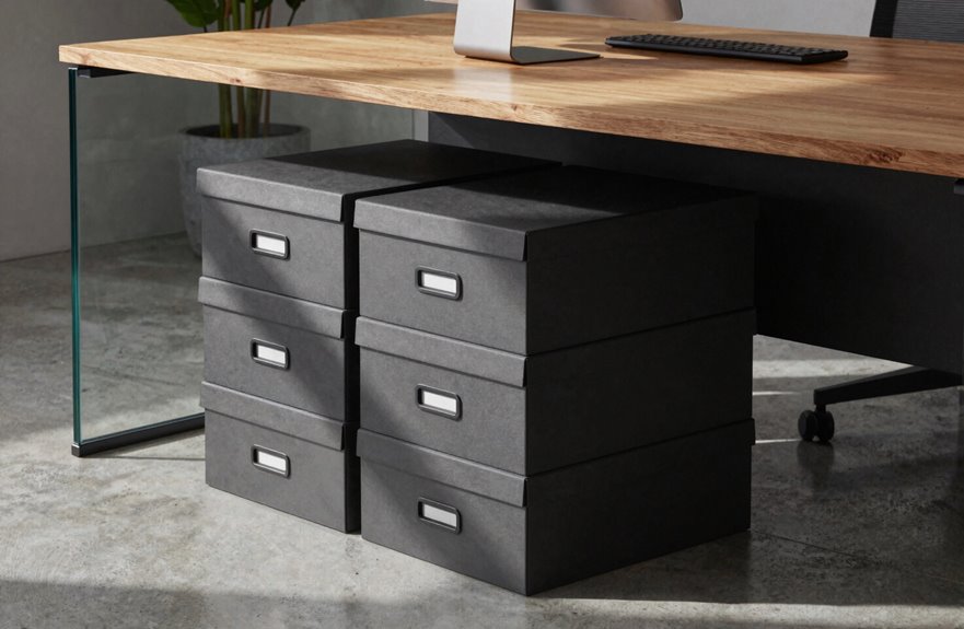 7 Filing Cabinet Alternatives for Modern Offices 6 stackable archive boxes for flexible storage