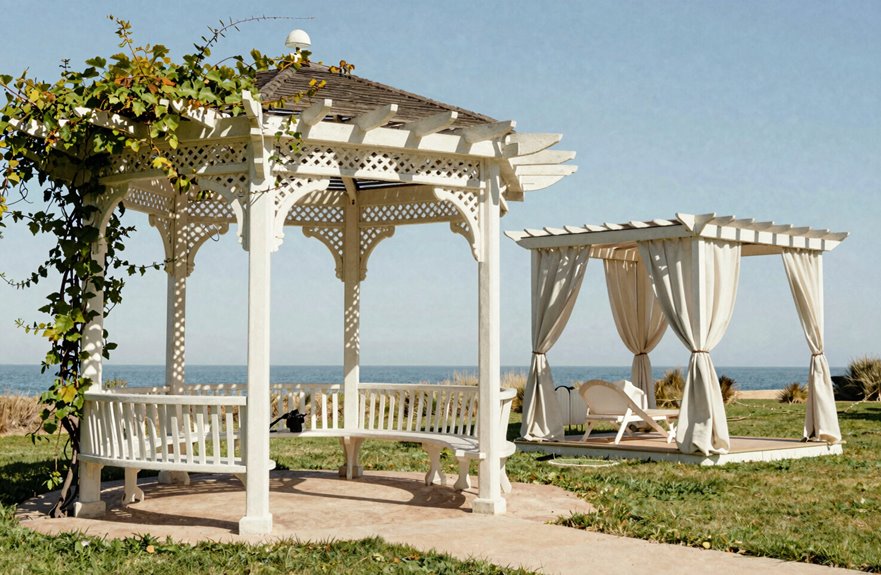 three walled privacy cabana enclosure