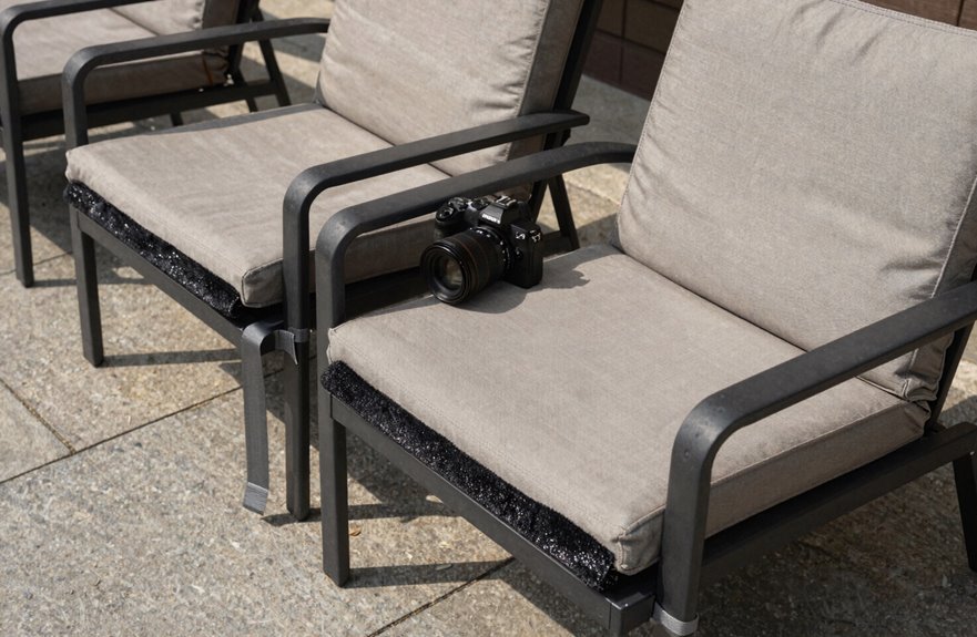 How to Keep Outdoor Furniture From Blowing Away 5 velcro secured cushions stay put
