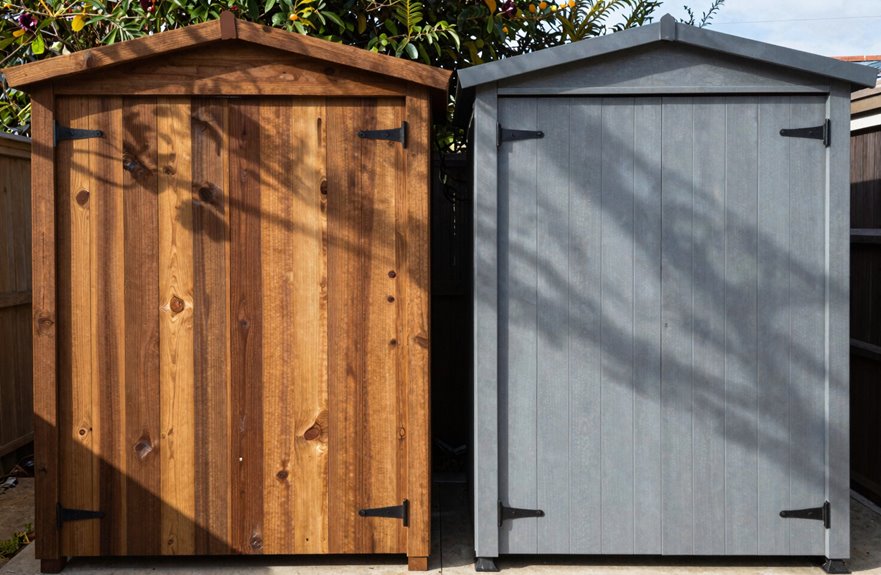 7 Key Differences Between Resin and Wood Storage Sheds 6 wood sheds offer customizable features and replacements